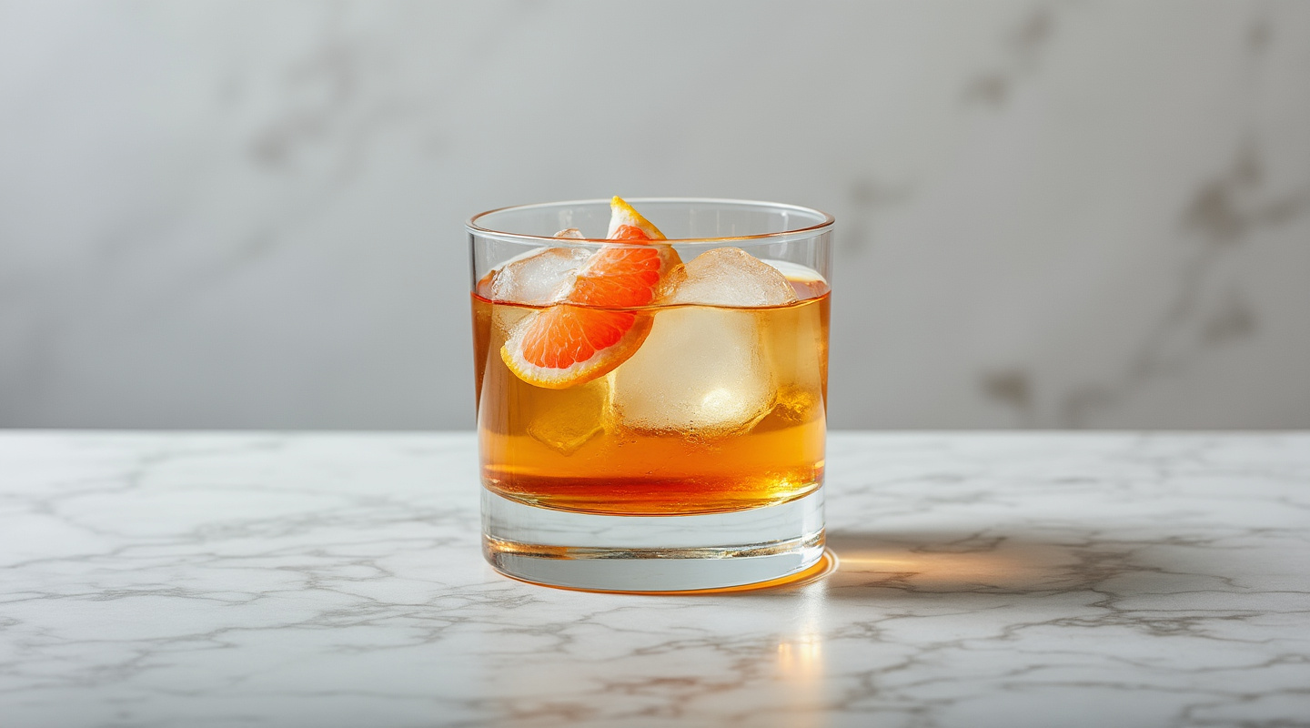 Golden Hour cocktail in a glass