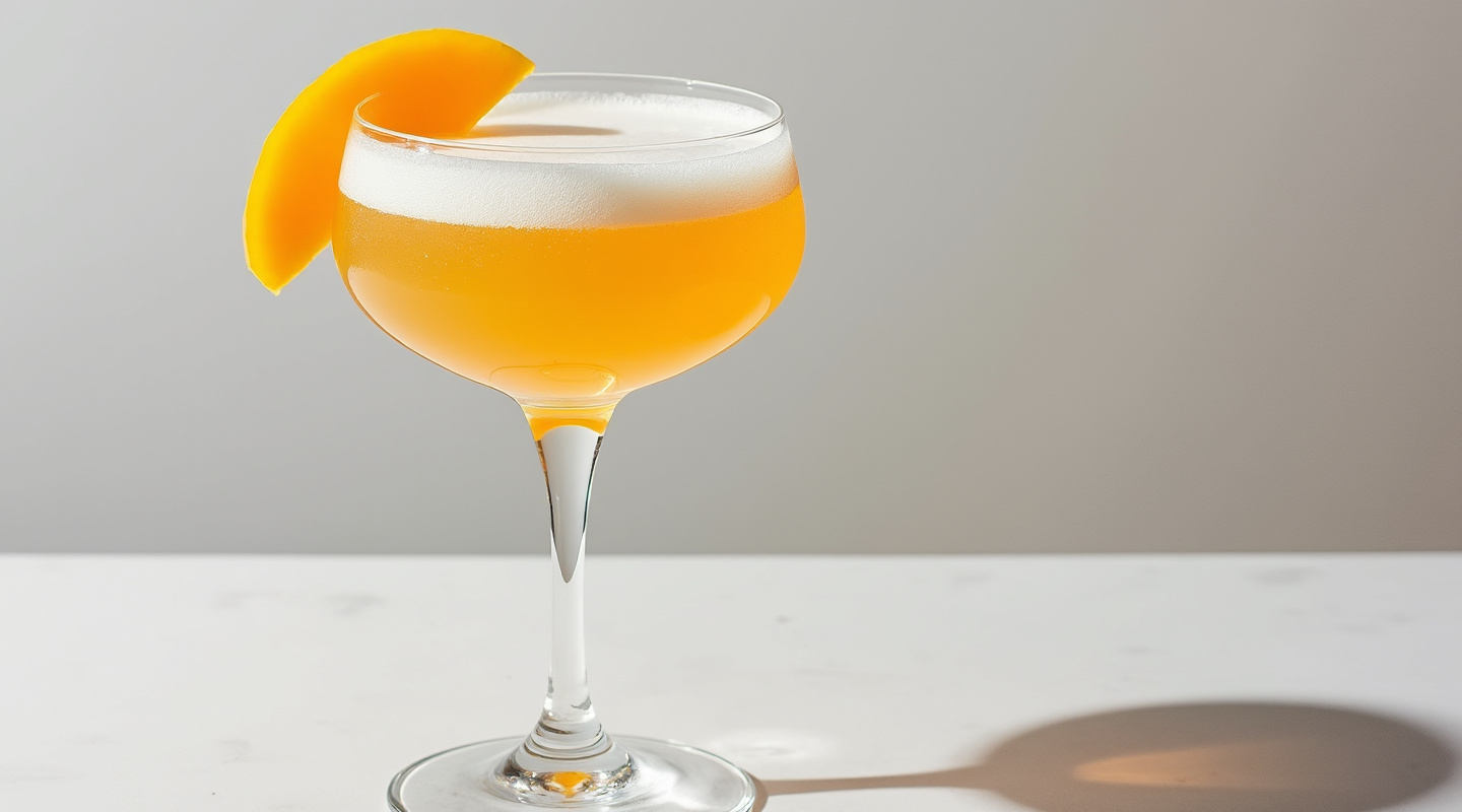 Golden Slipper cocktail in a Martini glass