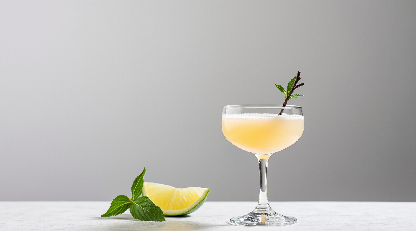 Grey Mouse cocktail served in a shot glass