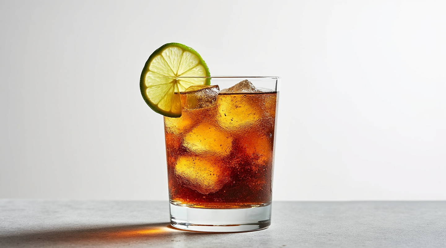 A refreshing Iced Tea cocktail served in a Collins glass with a lime wedge garnish
