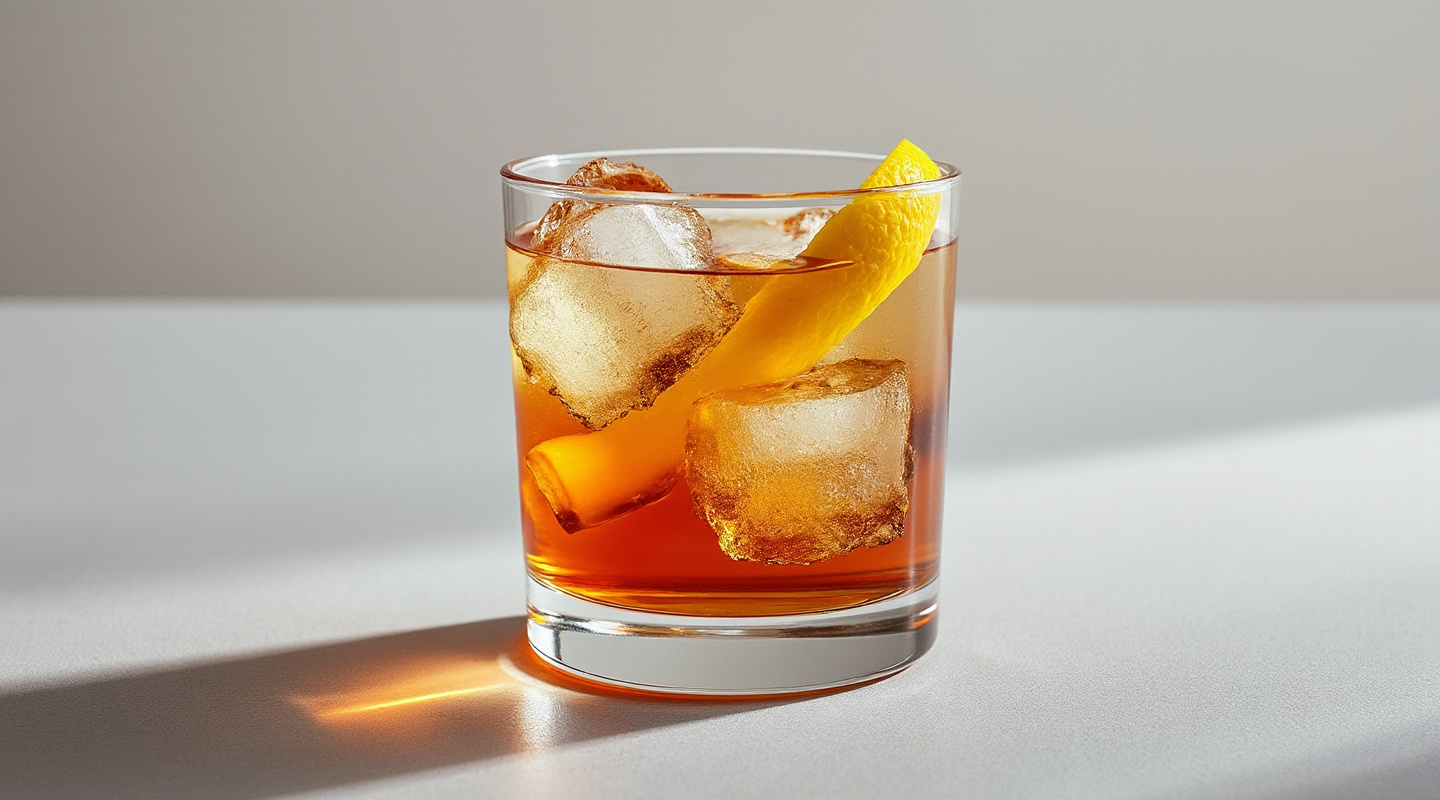 Mary Queen of Scots Cocktail in an Old-Fashioned glass