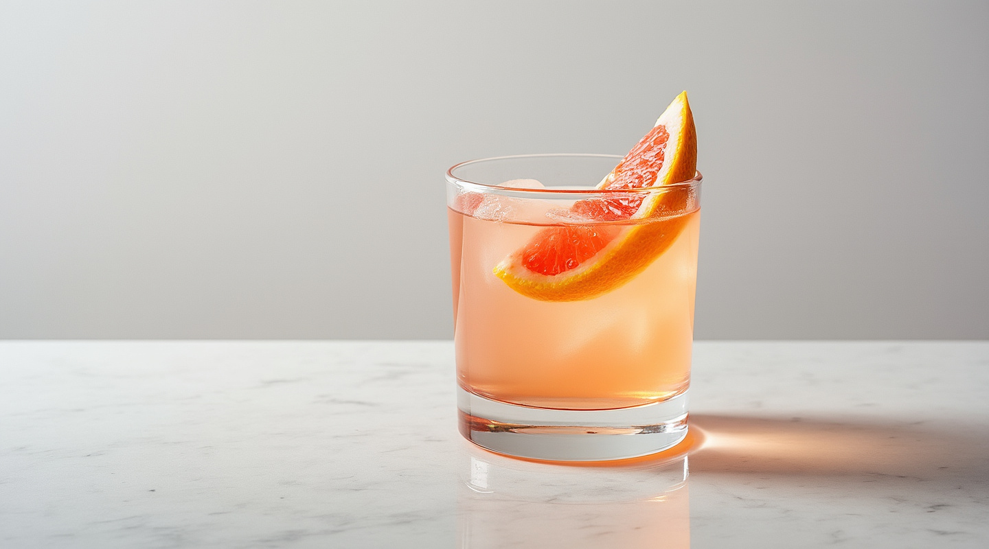 Texsun cocktail in a coupe glass