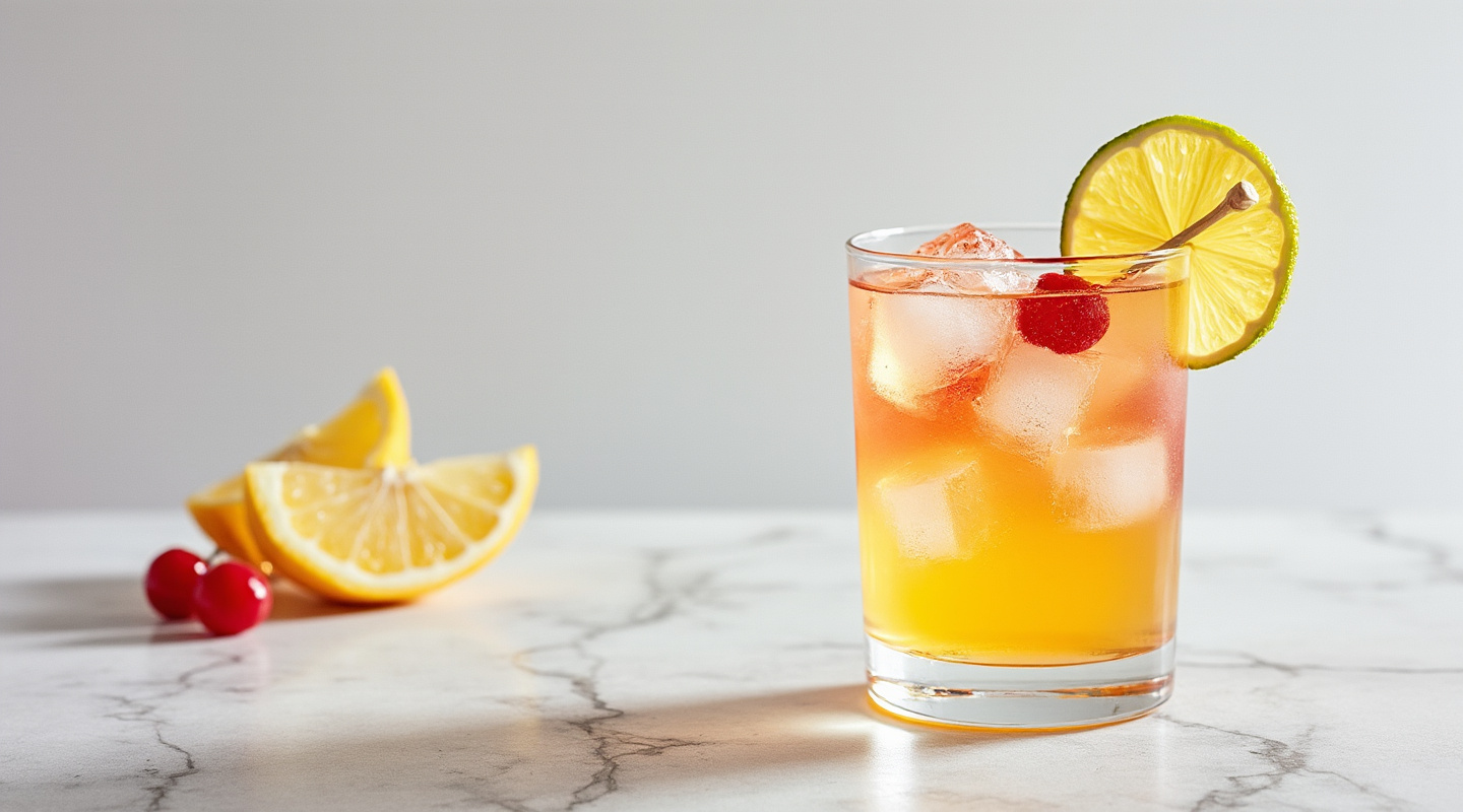 Tootie Fruity Lifesaver in a Collins glass with garnish