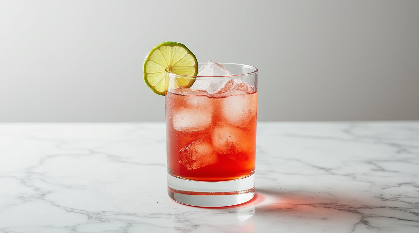 Total Recall cocktail in a Collins glass