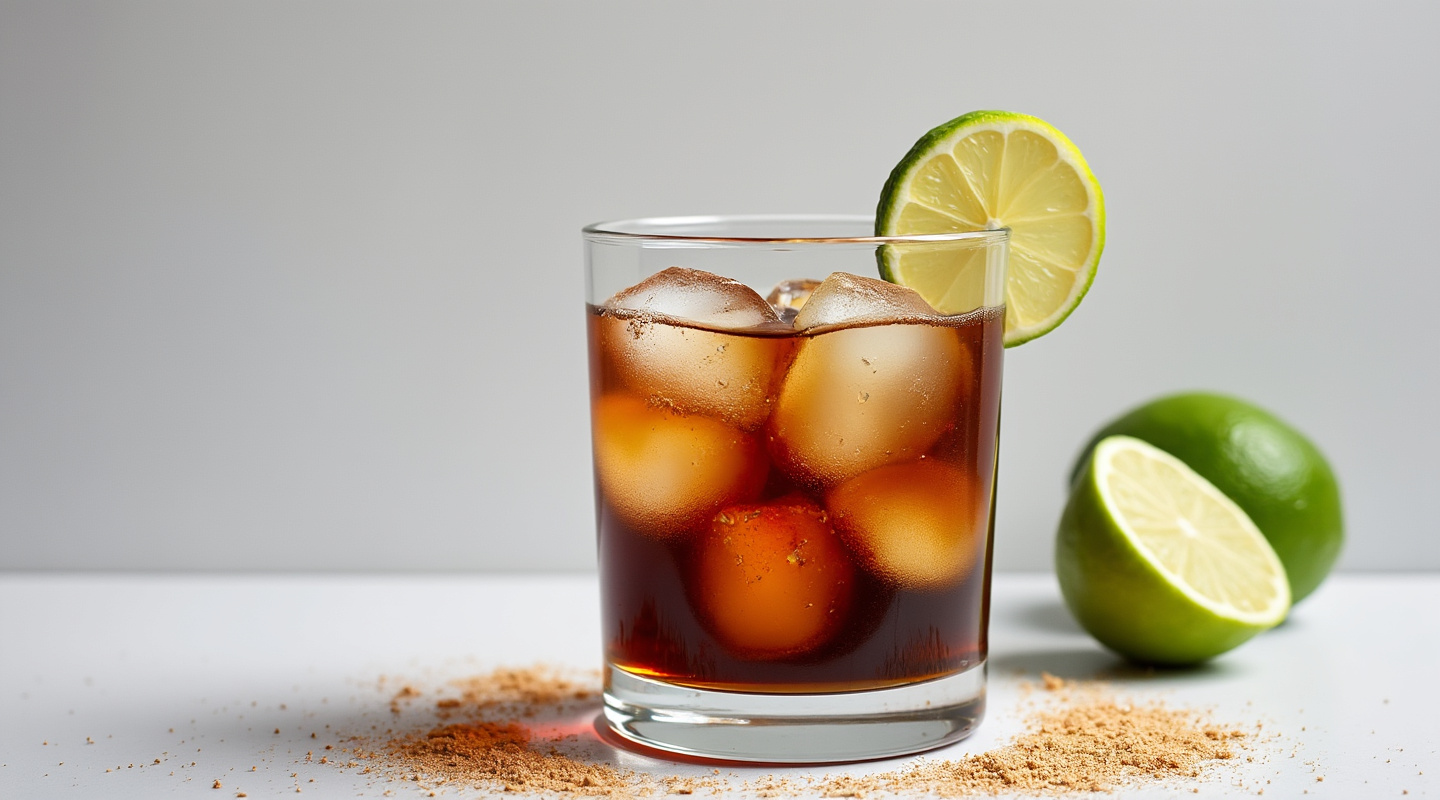 Hot Rum Punch in a toddy glass