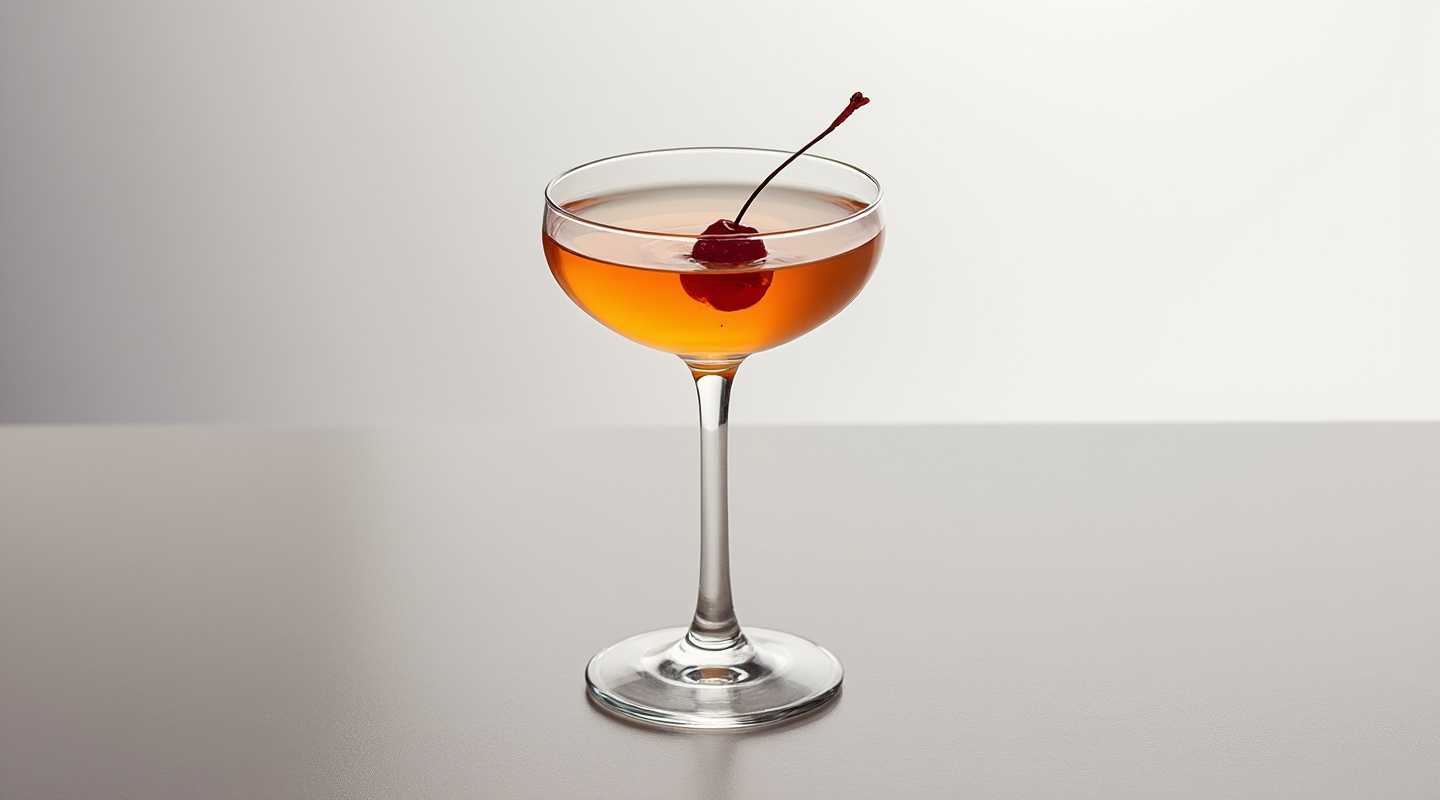 Le Sang Et Sable cocktail served in a Coupe glass