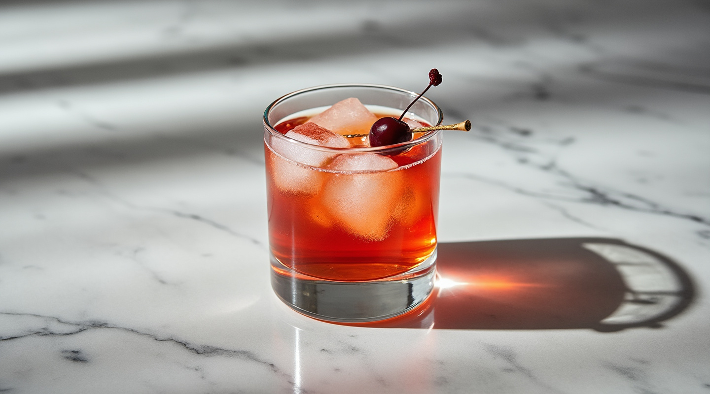 Cherry Bourbon Sour cocktail