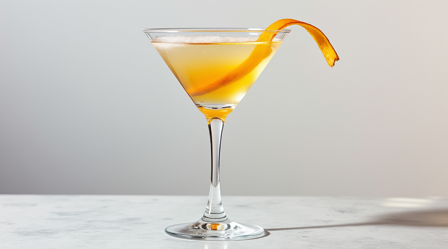 Ink No. 1 Cocktail in Martini Glass