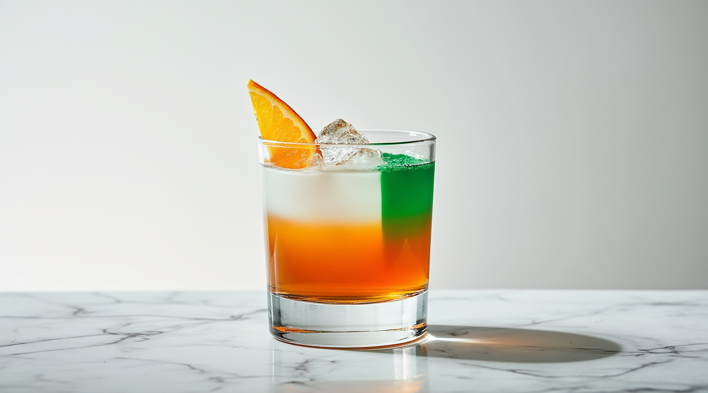 Irish Flag layered shot