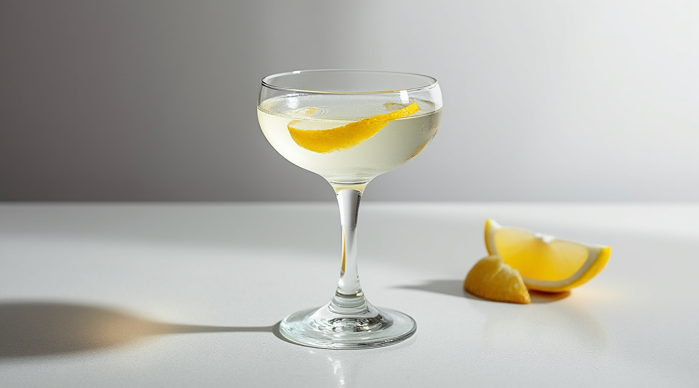 Lily cocktail in a coupe glass