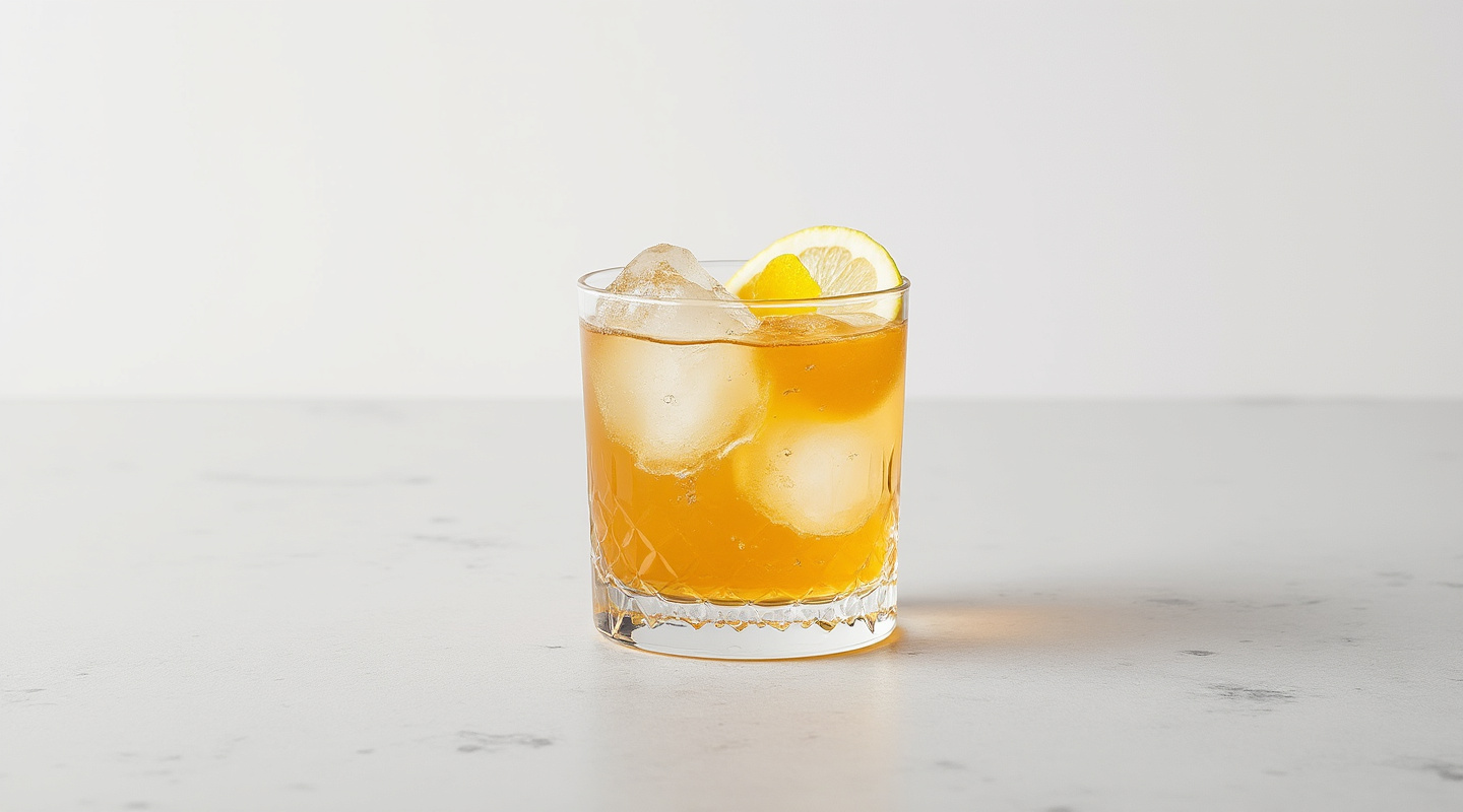 Apricot Sour Cocktail in a glass