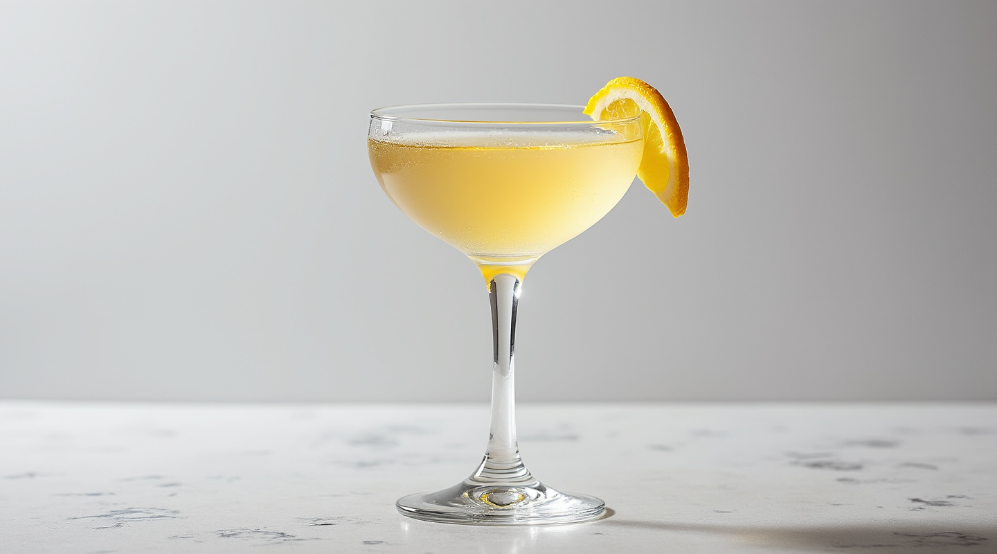 Italian Sun cocktail in a martini glass