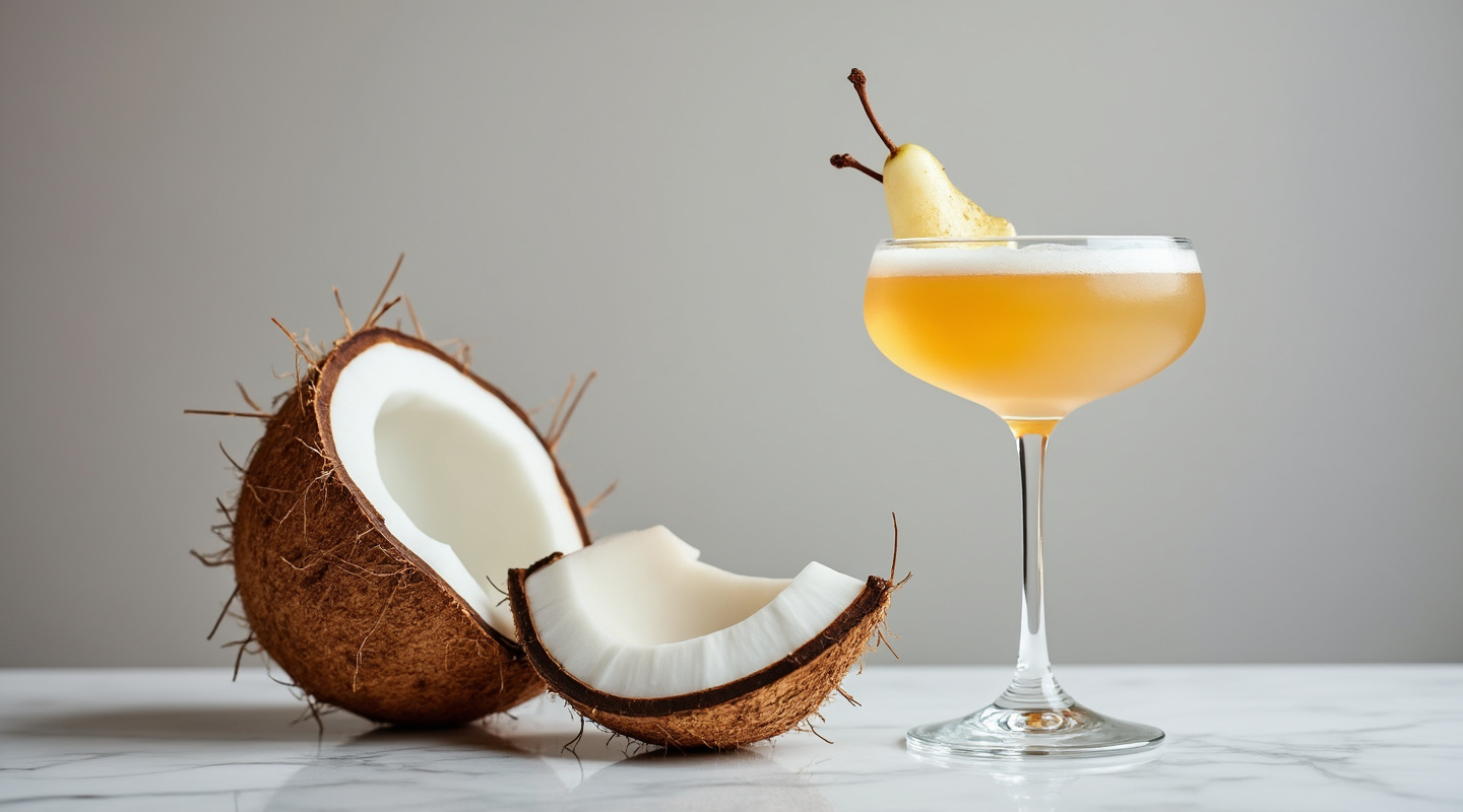 Lovely Pear of Coconuts Cocktail