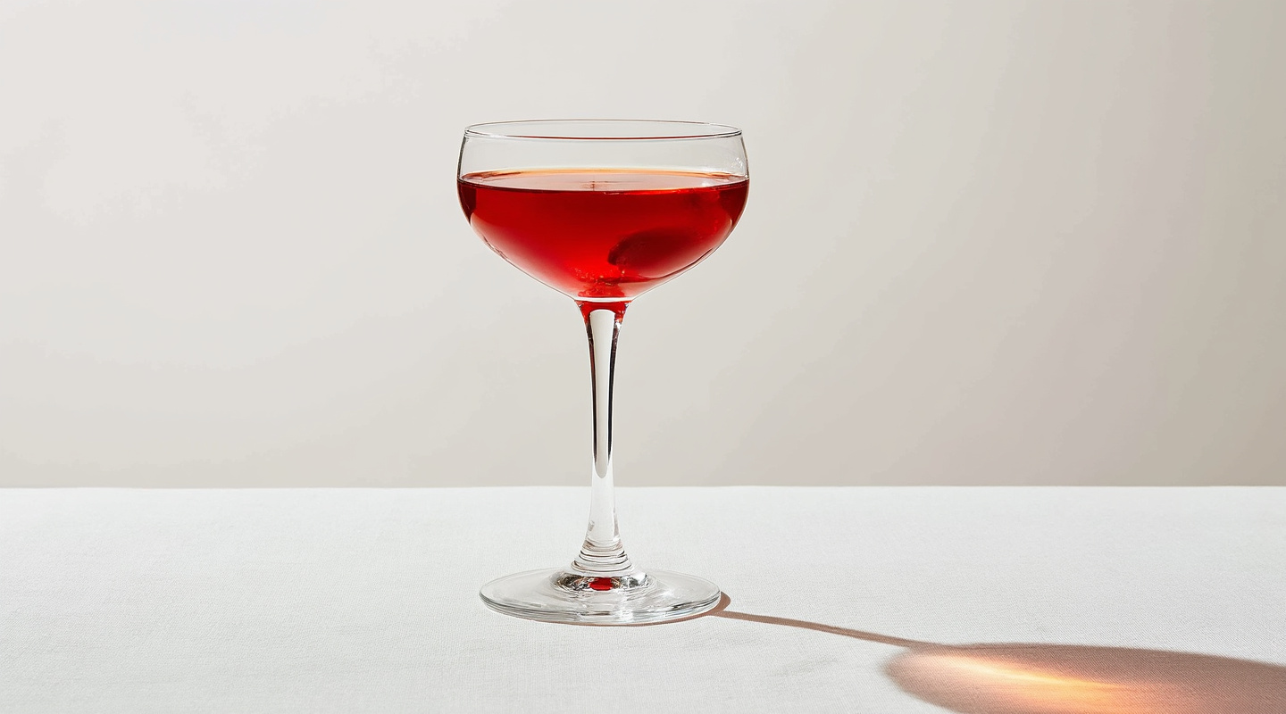 Redcoat cocktail served in a Coupe glass