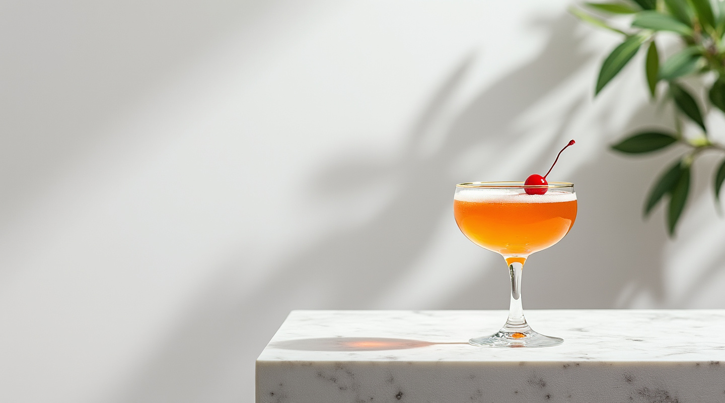 Journalist cocktail in a coupe glass