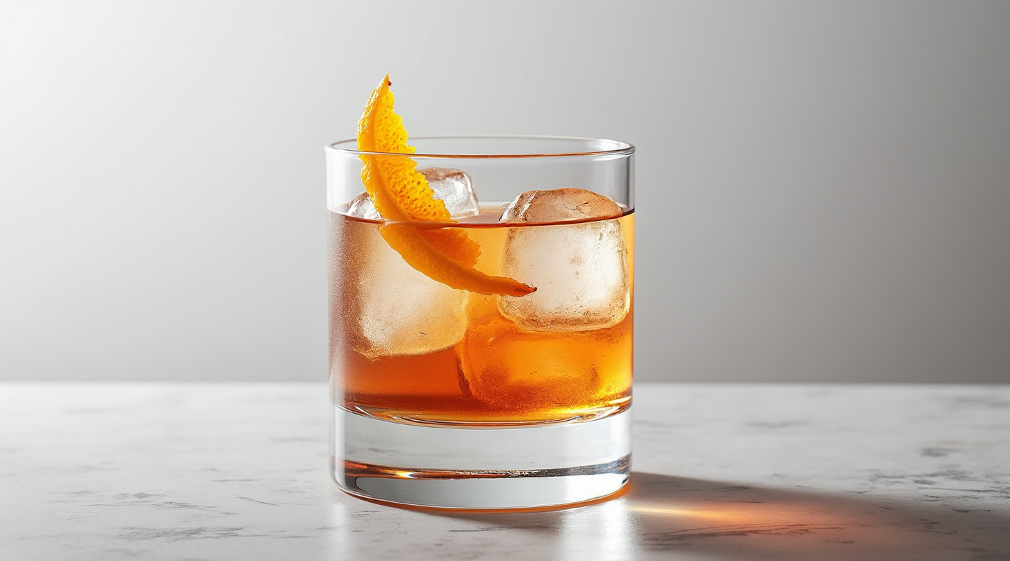 Cubano cocktail in an Old Fashioned glass