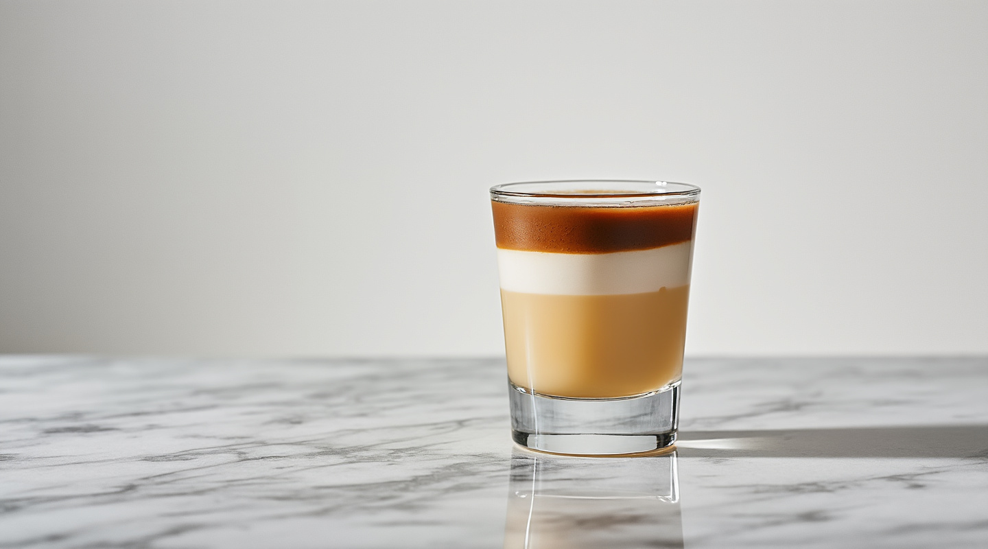 B-55 Shot served in a shot glass