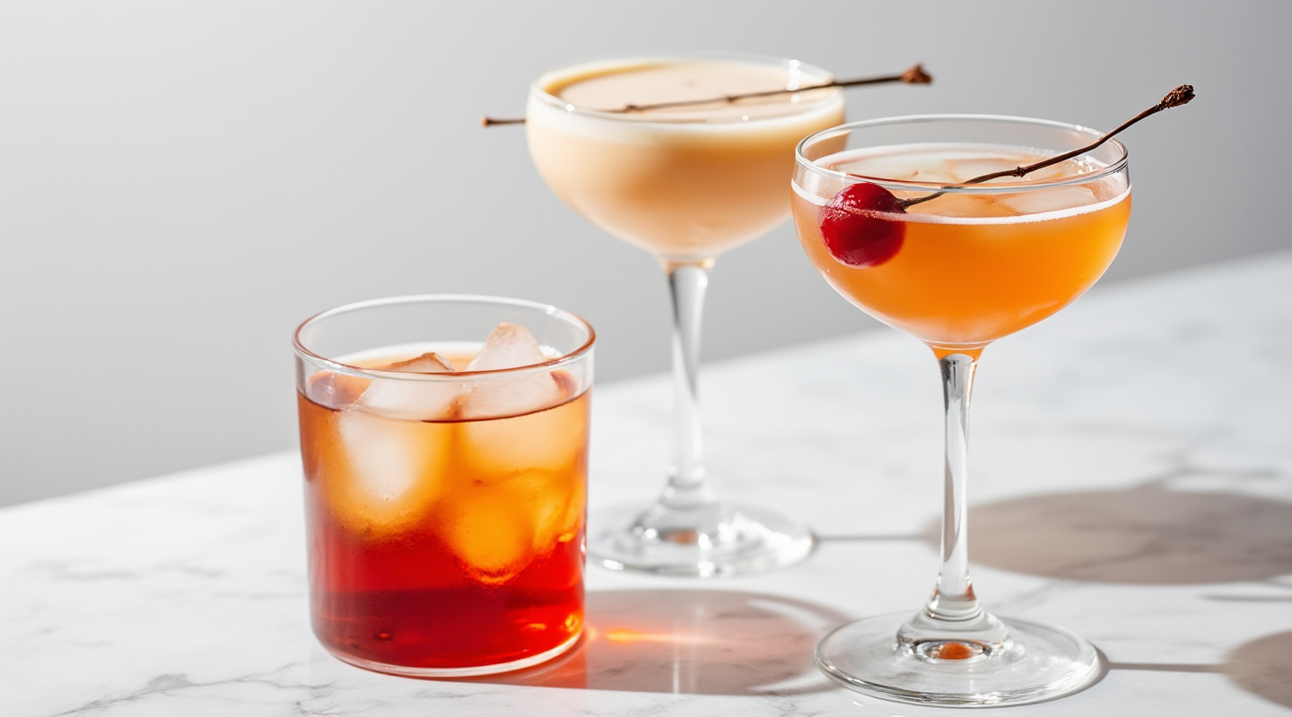 Bourbonella cocktail in a chilled glass
