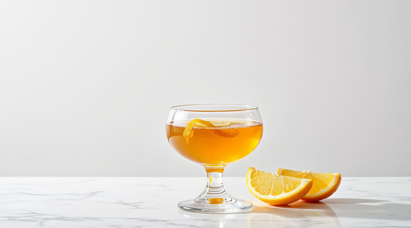 Dandy Cocktail with a citrus garnish