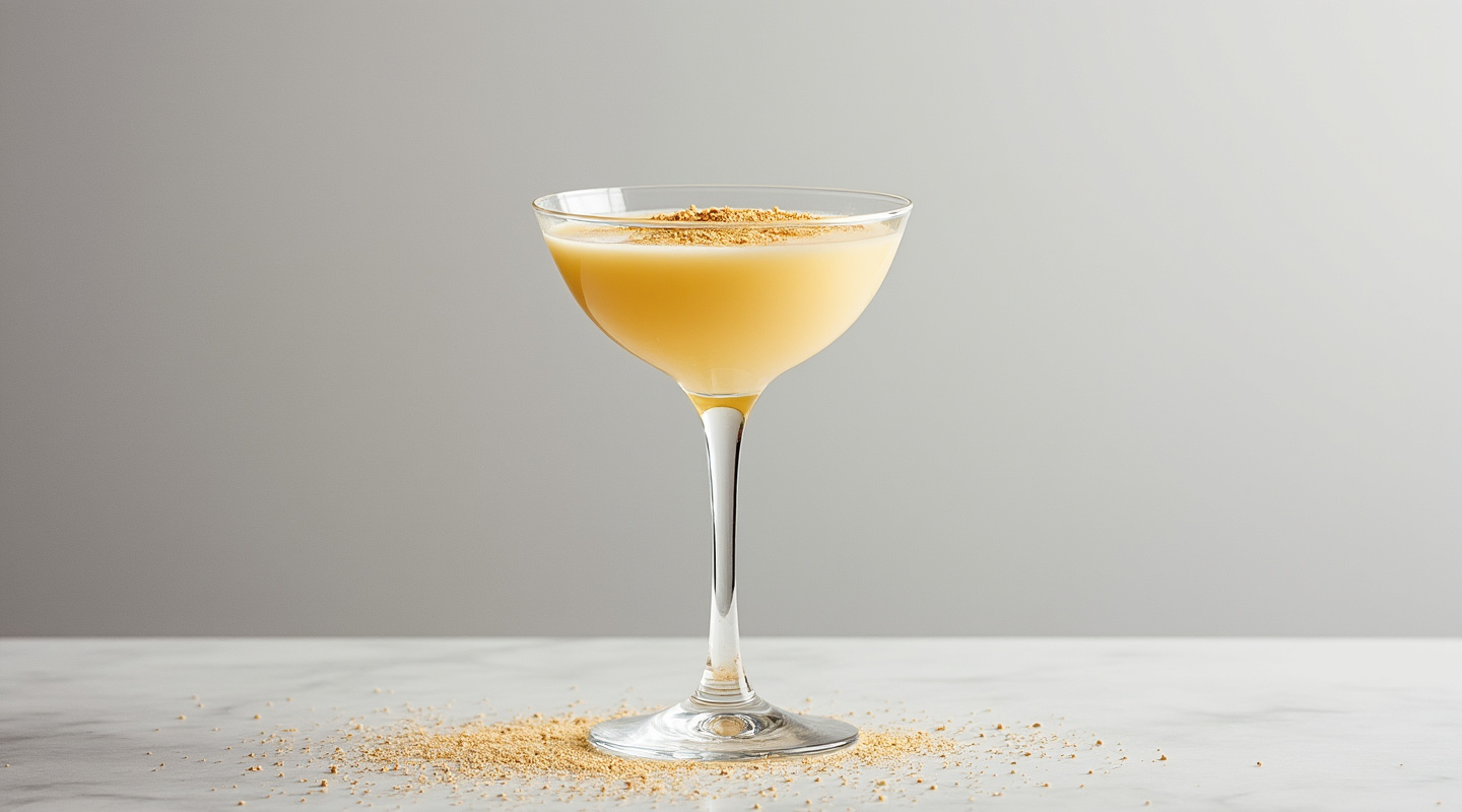Egg Custard Cocktail with a dusting of nutmeg