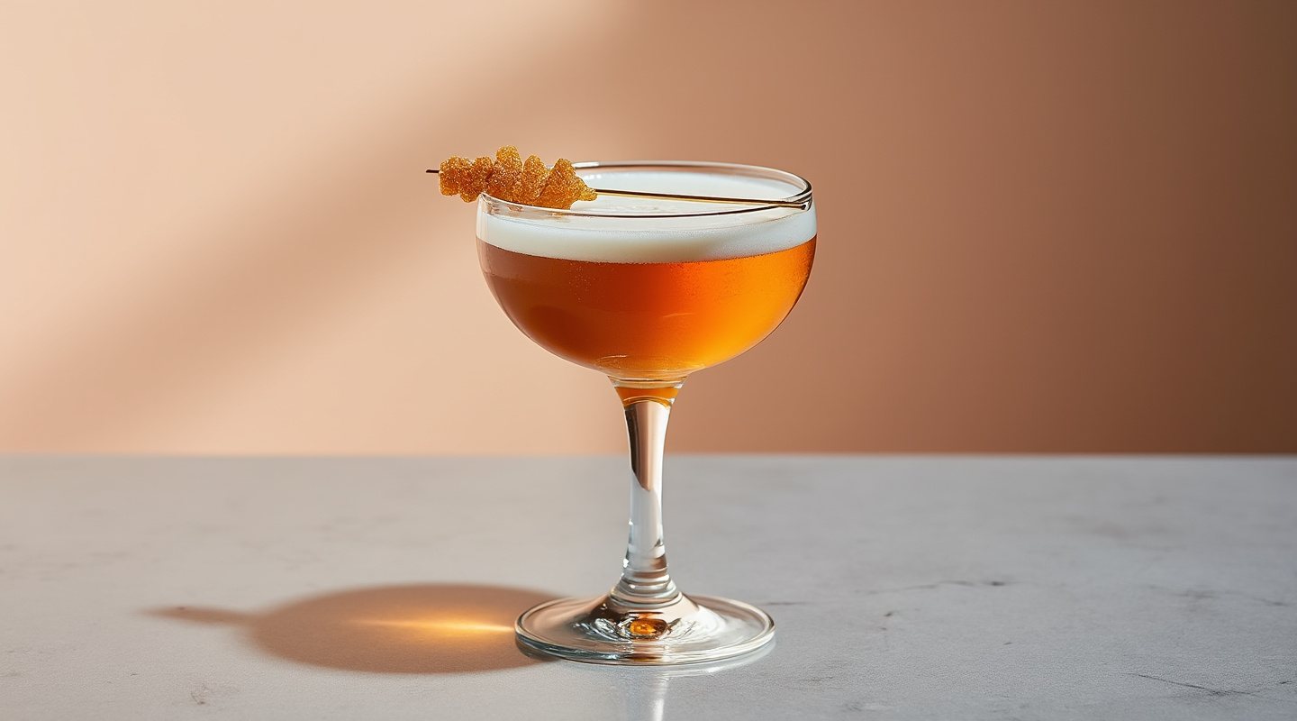 Gingerbread Cocktail in a Coupe glass