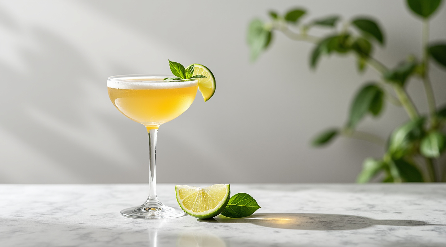 Adelante cocktail served in a coupe glass