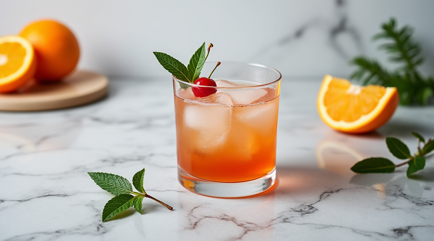 Carriaggi Cocktail in a Nick & Nora glass