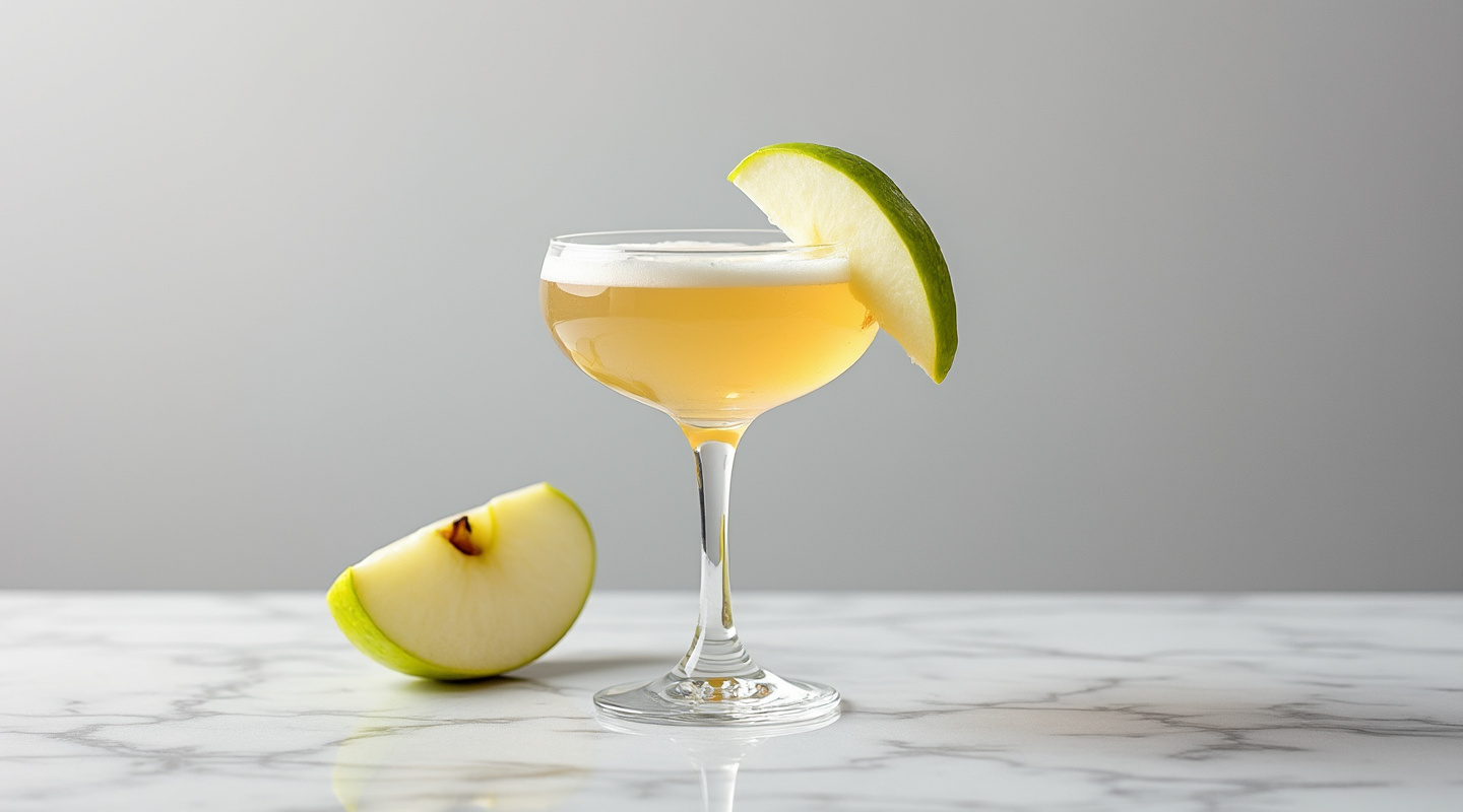 Apple Grass in a coupe glass