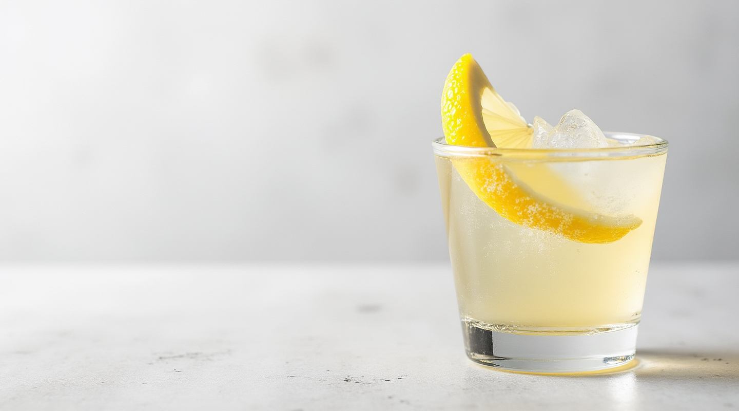 Lemon Drop Shot garnished with a sugar-coated lemon slice