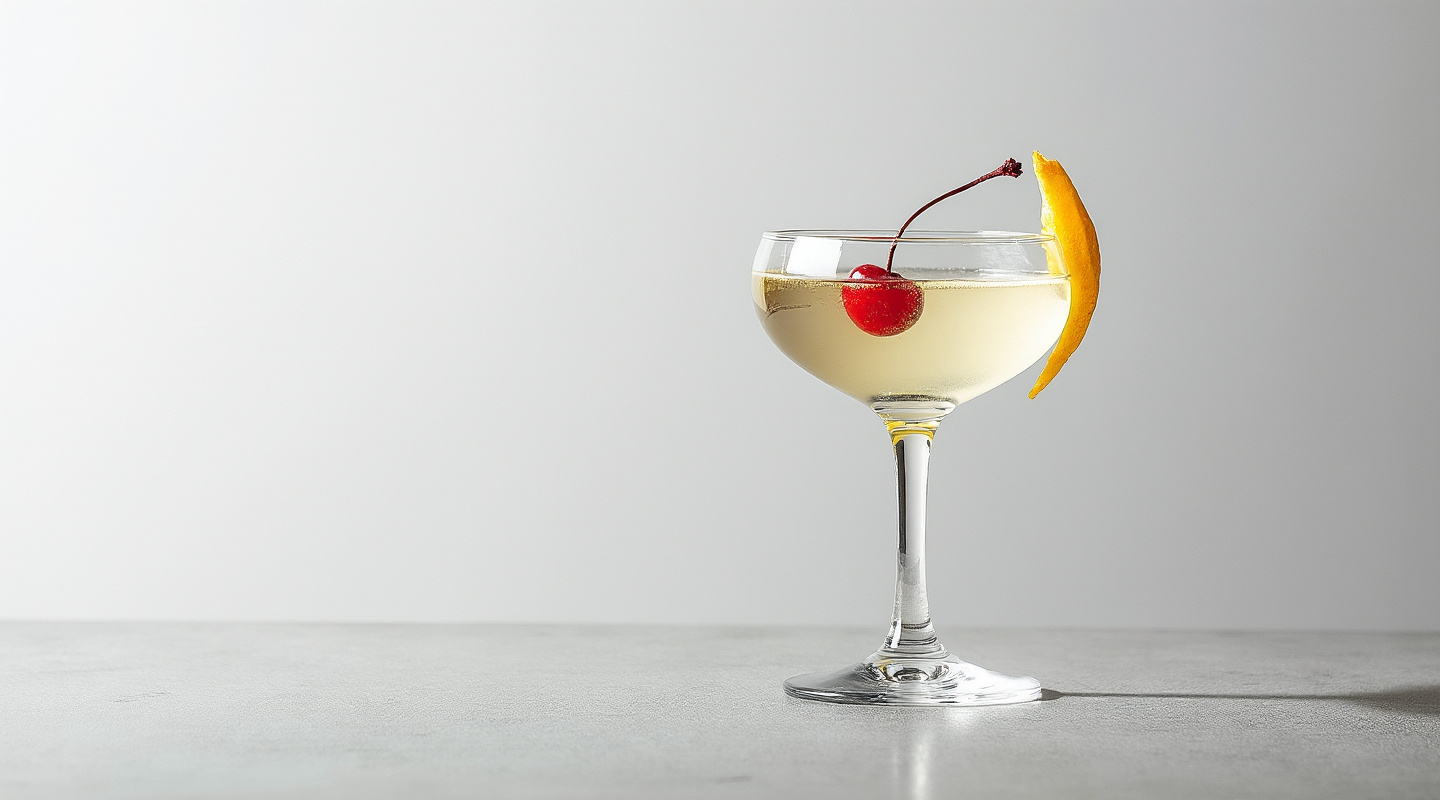 Moonshine Martini served in a coupe glass