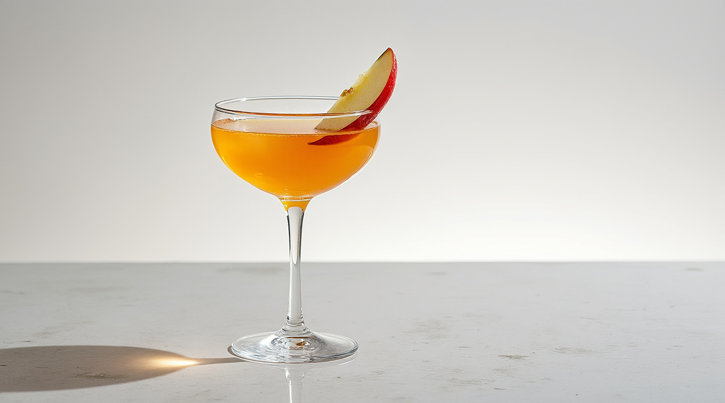 Sweetie Pie cocktail in a Coupe glass
