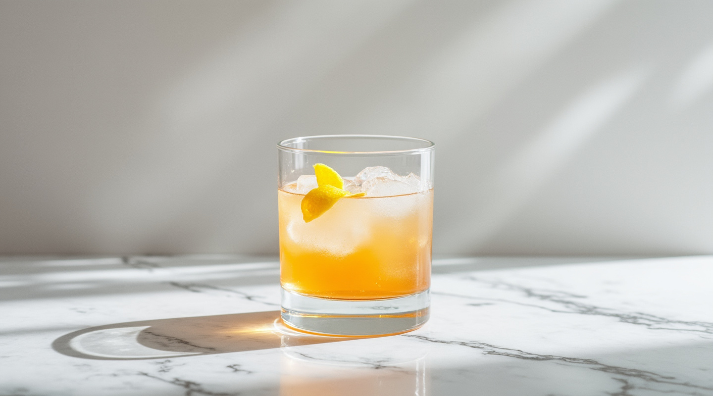 Leap Year Cocktail in a coupe glass