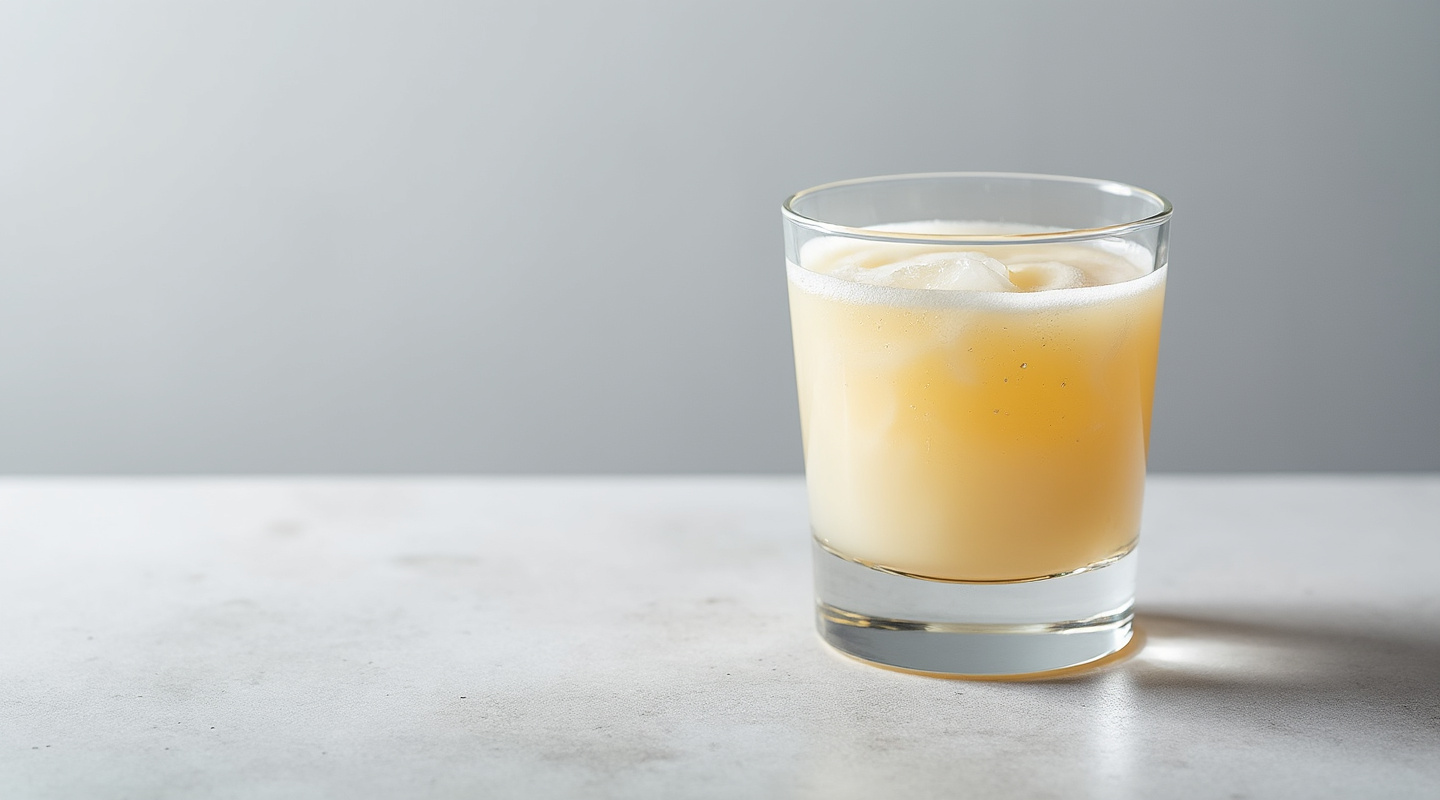 Whip Me & Beat Me cocktail served in a shot glass