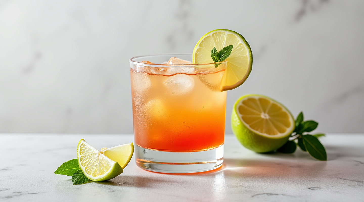 Three glasses representing the Mexican flag colors in a cocktail form.