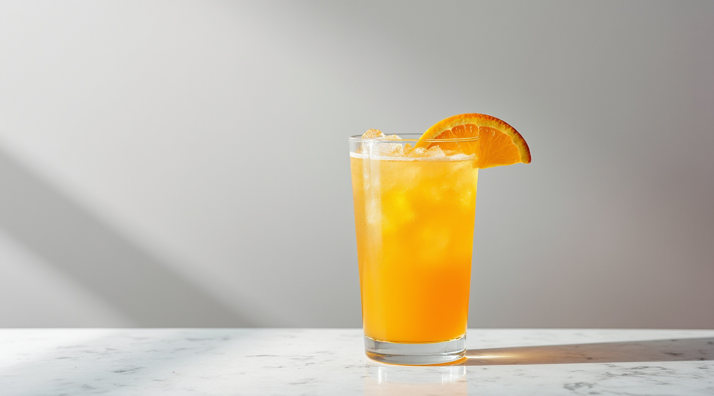 Batida de Carneval in a Collins glass