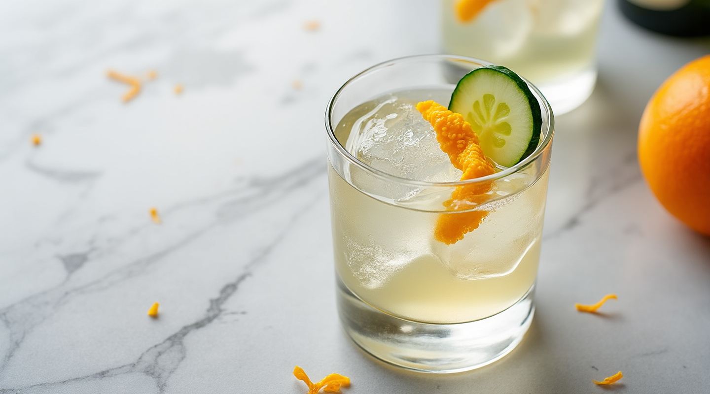 White Negroni Sbagliato in a glass