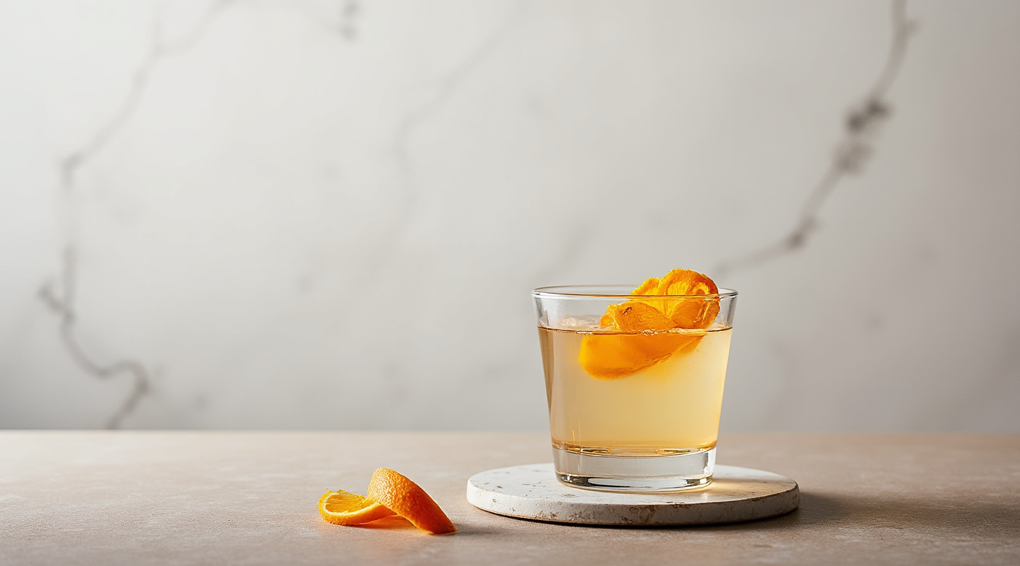 Quelle Vie cocktail in a coupe glass