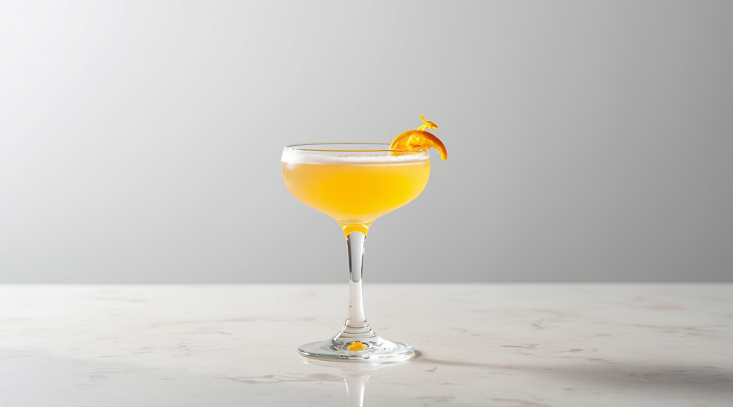 South Beach Cocktail in a coupe glass