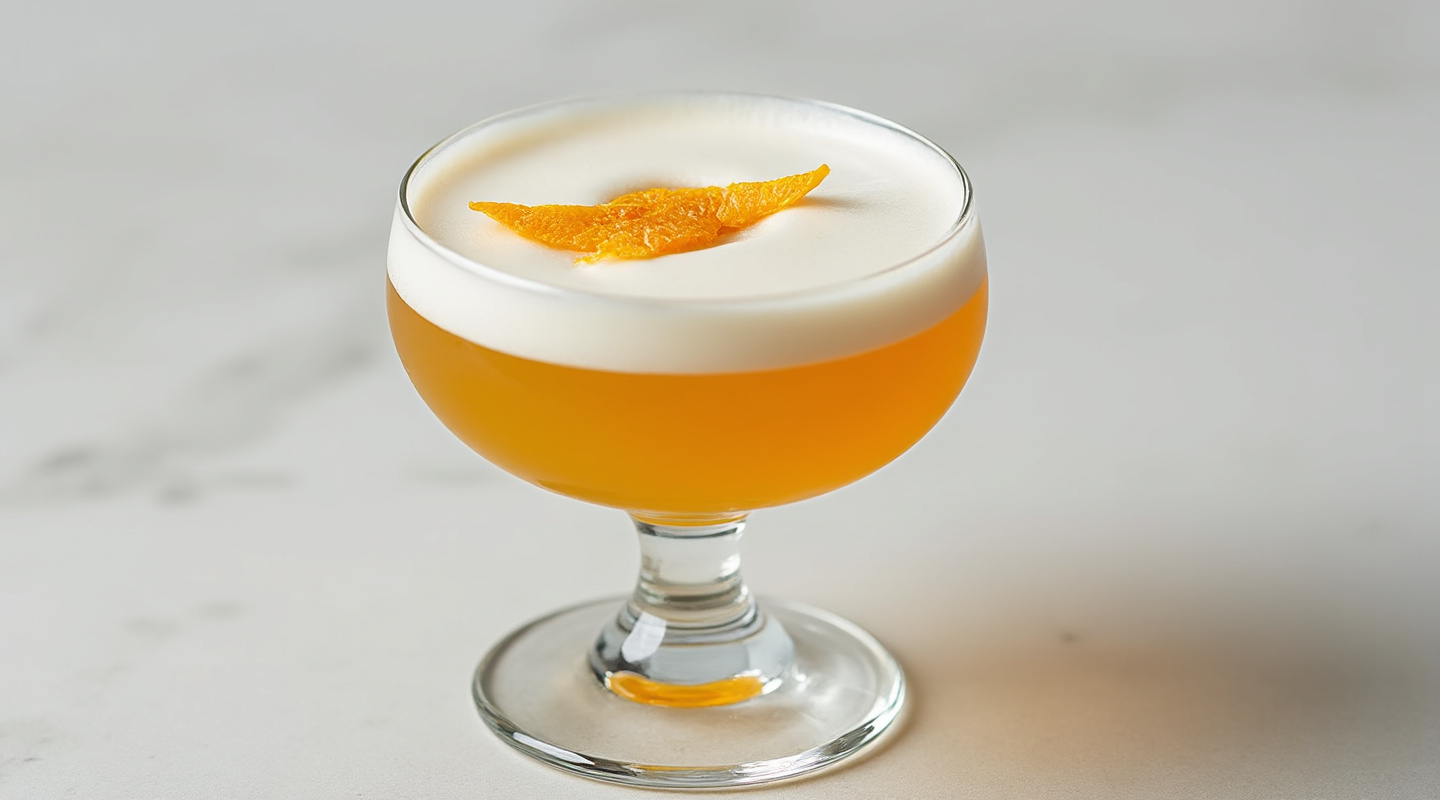 Bee's Knees with rum and cream cocktail