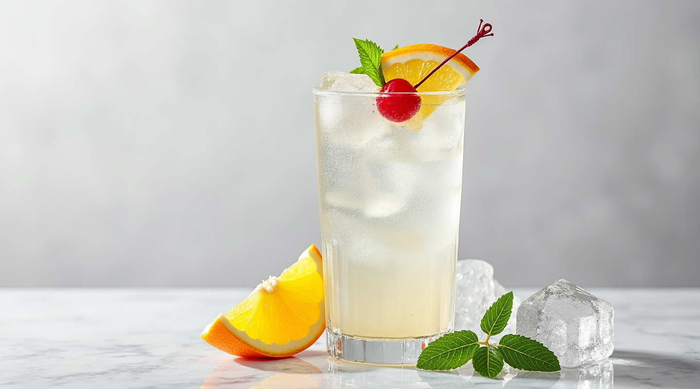 Tom Collins in a Collins glass