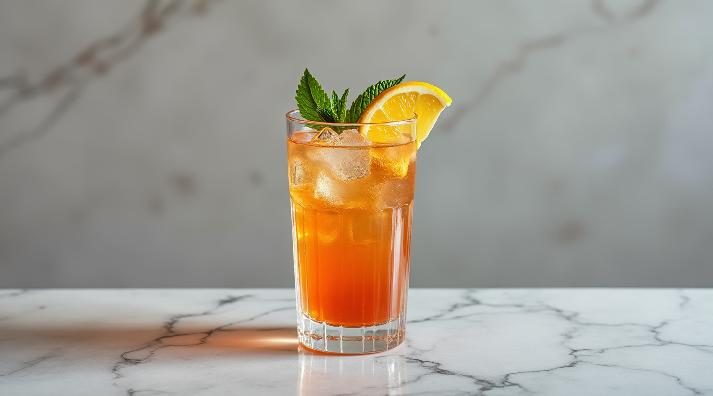 Warsaw Cooler cocktail with fresh ingredients