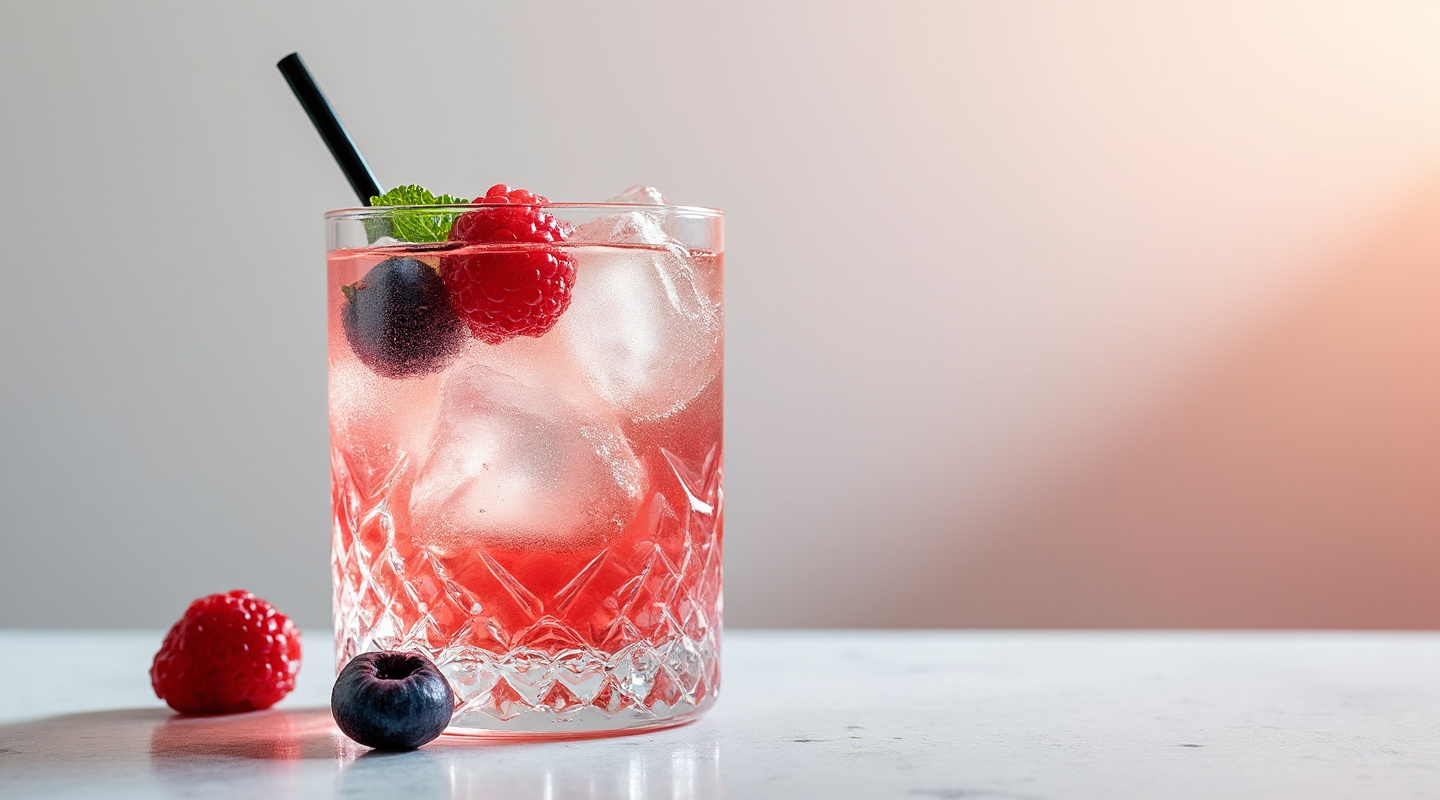 Berry Caipirinha Cocktail